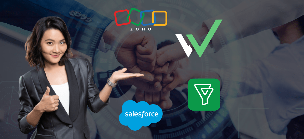 Top CRM tools like Workpex, Zoho, Bigin, and Salesforce for organized lead management